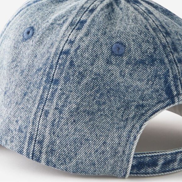 COTTON:ON Embroidered Sardines Vintage Blue Wash Denim Dad Cap - Picture 5 of 13